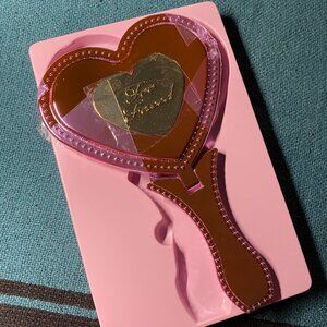 Too Faced Shiny Pink Convertible Heart Mirror Mirror New in Box